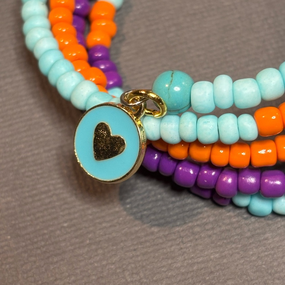 🩵Colorful Memory Wire Bracelet💜 - Picture 4 of 4